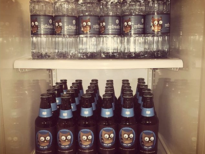 Our fridge beer labels owlbert readme water