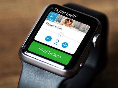 Apple Watch App for Ticketmaster apple apple watch ui user experience user interface ux watch watch app watch app design