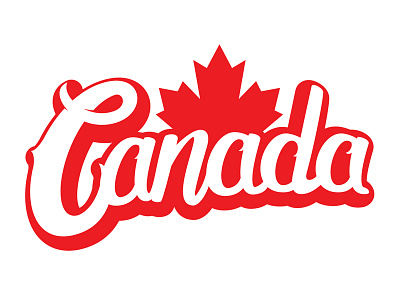 Canada Logo Illustration canada illustration lettering logo vector vector illustration