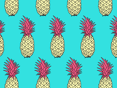 Pineapple Vector Fun illustration line art minimal simple vector vector illustration