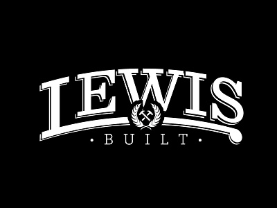 Lewis Built Logo illustrator logo vector vector logo