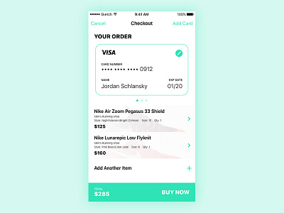 Daily UI :: 002 Credit Card Checkout