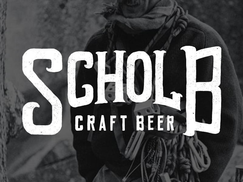 Scholb Craft Beer illustrated type typography letters lettering type illustration logo