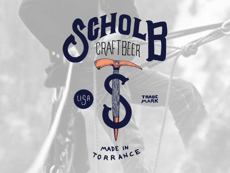 Scholb Craft Beer illustrated type typography letters lettering type illustration logo