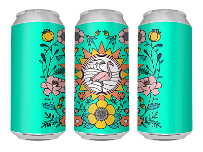 Flamingo Brew Can (Unbranded )