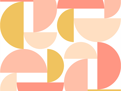 Exploration No. 10 — Pale Creamsicle art color color theory graphic design illustration minimal modern pattern pattern art retro vector vector illustration