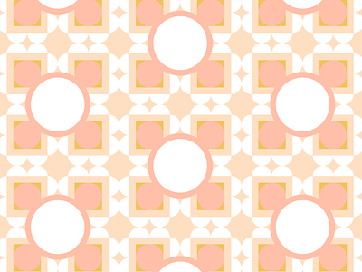 Pattern and Color Exploration No 20 — Peaches and Cream color color theory design graphic design illustration illustrator minimal pattern pattern art simple vector vector illustration