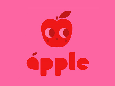 apple letters! apple art austinart childrens illustration color design digitalart fruit illustration illustrator lettering pink typogaphy