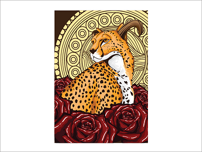 argghhhh!!!! aesthetic animal flower king lion red rose tiger