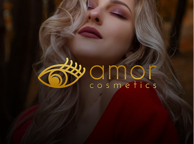 Amor Cosmetics Logo brand branding concept cosmetic design identity logo people