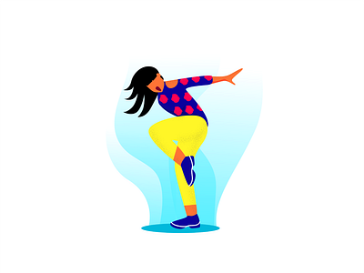 Dance with a woman dance music dancers design fun art illustrations woman