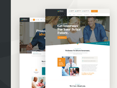 idvero - Insurance Company PSD Template agency agents consultant finance healthinsurance insurance insurance company insurance pensions lifeinsurance