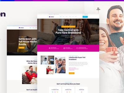 Woteen - Broadband and Telecom Business PSD Template broadband broadband company broadband services business cable services computer internet internet company telecom telecom agency telecommunication telephone television tv tv cable service provider
