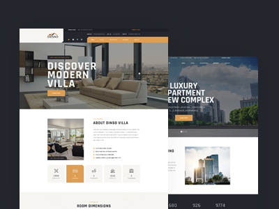 Dinso - Single Property & Apartment PSD Template