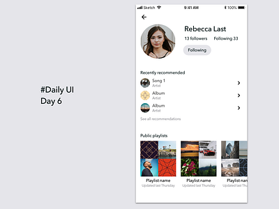 DailyUI, Day 6 daily ui 006 dailyui