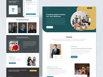 Landing page design by Madbrains Technologies LLP on Dribbble