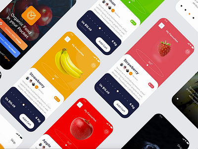 Oomato Market App analyze animation branding concept concept design design food food app illustration landing madbrains typography web