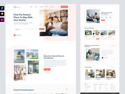 Buildhouse- Real Estate XD Template UI Design Template