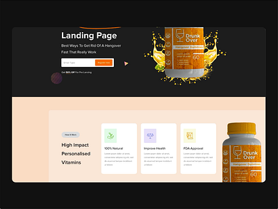 Product Landing page animation branding design illustration logo madbrains medicine motion graphics product landing page trending typography ui vector