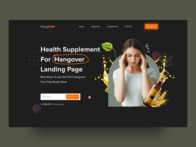 Supplement product creative market gym illustration landing landing page logo madbrains new product single supplement product typography ui vector