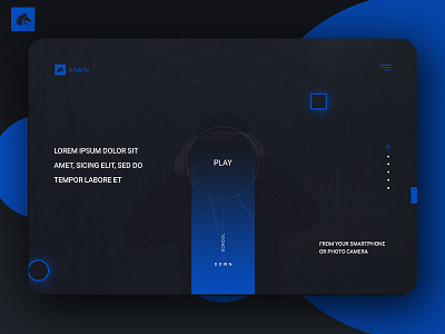 virtual Reality PlayStation Landing Page 3d app branding design gradients icon landing virtual vr website