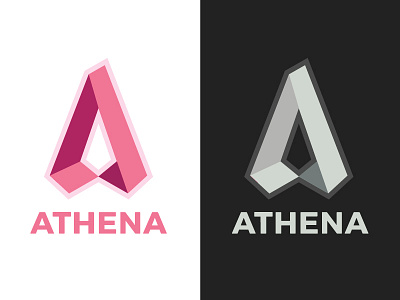 Athena Mdl branding design folded material paper