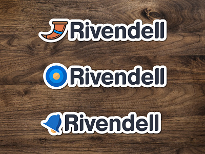 Rivendell Logo branding icon illustration logo notification rivendell