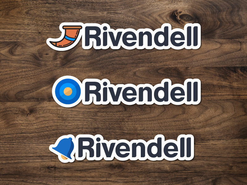 Rivendell Logo branding illustration icon logo notification rivendell