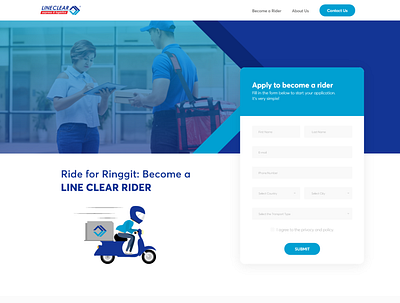 Lineclear Curier Service Website UI / UX