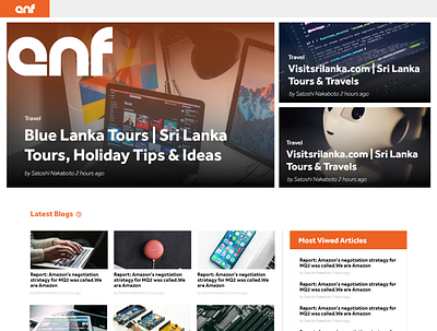 ENF News Website UI / UX