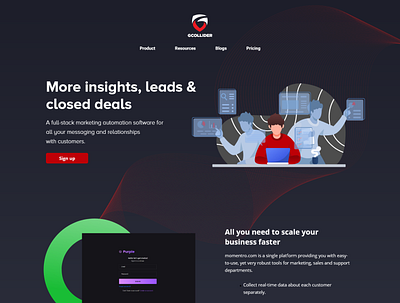 G-Collider Website UI /UX