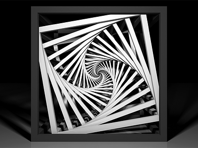 Cubed Vortex 3d box cube maya mental ray vortex