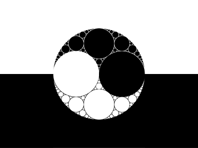 Apollonian Yin Yang apollonian apollonian gasket circle flag integral packings yin yang yin yang
