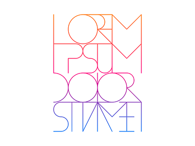 Minimal Type Study: Lorem Ipsum alphabet dummy text font lightweight lorem ipsum minimal simple thin type type art typeface typography