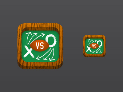 X vs O Football iOS icon app football icon ios