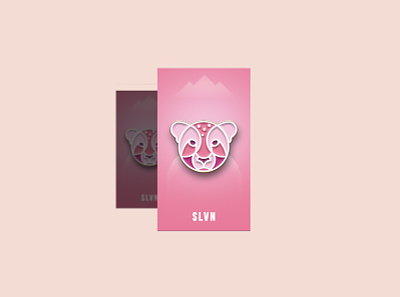 Pink Cougar Lapel Pin animal art enamel icon illustration lapel pins mark pin product design