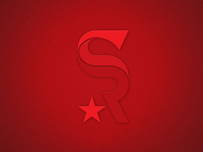 SR Logo branding icon logo mark red sr vector wave
