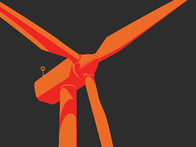 Windmill energy illustration propeller windmill