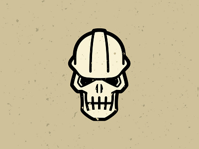 Hard Hat Skull bones construction death hard hat helmet icon macabre safety skeleton skull