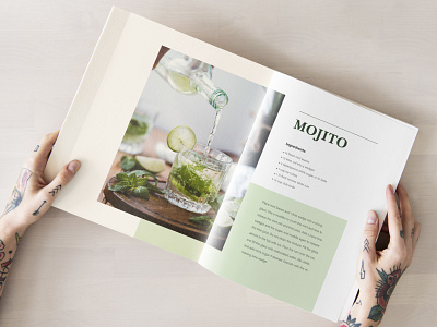 A straight-forward and minimalistic recipe copy designed