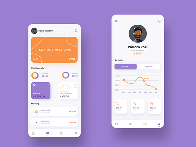 A financial mobile app concept