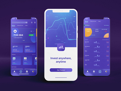 Investment Application UI app applicationui appui branding ui uiux ux