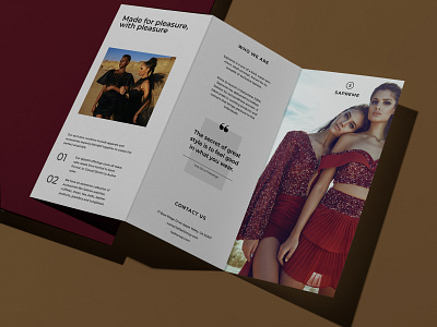 Fashion Brochure Design branding brochure brochure design cover design fashion brochure graphic design