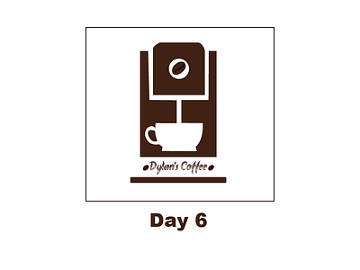 Day 6 challenge - Coffee Shop branding brown coffee drinking morning kick warm