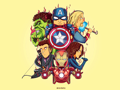 The Avengers avengers disney illustration marvel theavengers vector