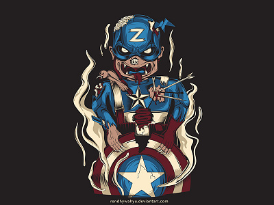Captain Zombie illustration japa rurounikenshin vector