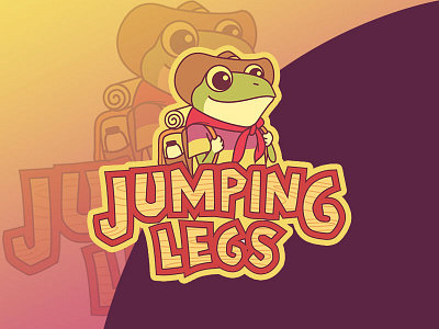 Jumpinglegs Alternative Logo 2 frog illustration logo outbound vector