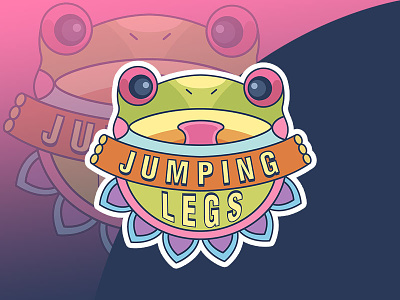 Jumpinglegs Alternative Logo 3 frog illustration jumpinglegs logo outbound vector