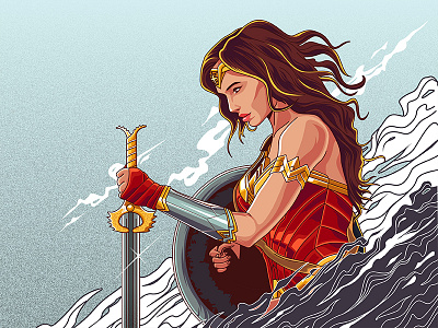 Wonder Woman Illustration dc fanart illustration vector wonderwoman