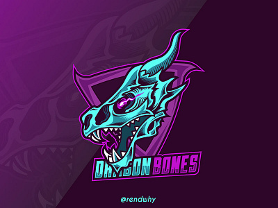 Dragon Bones Logo esport illustration logo logomascot vector